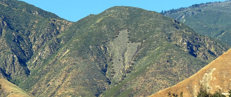 San Bernardino Mountains overlooking California hillside terrain