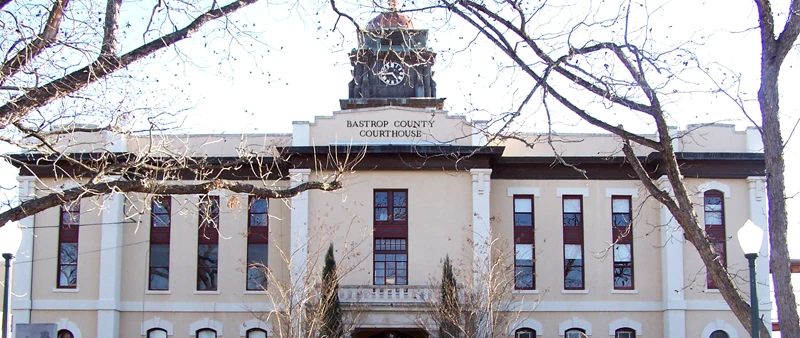 Historic Bastrop County Courthouse in Bastrop Texas