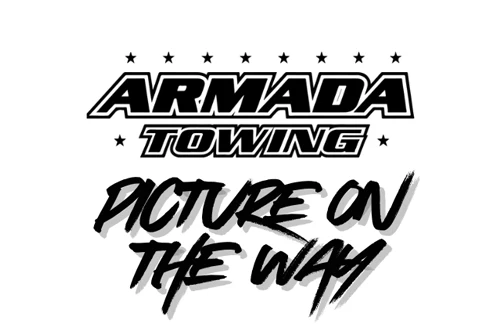 Armada Towing logo with temporary image placeholder
